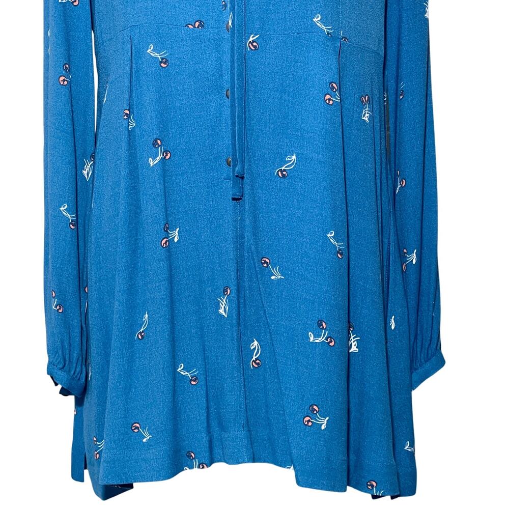 Free People SZ S Blue Tunic Dress - Picture 3 of 8
